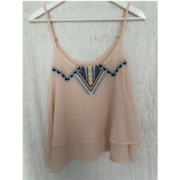 Flowy Light Pink Tank Top - Picture 1 of 2